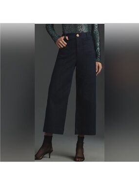 Maeve The Colette Dark Navy Wide-Leg Jeans Sparkle Edition 31p petite